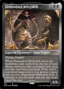 Demonlord Belzenlok (Read the Fine Print) (foil-etched)