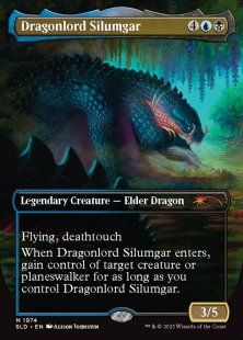 Dragonlord Silumgar (#1974) (They Grow Up So Fast) (foil) (borderless)