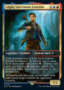 Edgin, Larcenous Lutenist (Honor Among Thieves) (foil) (full art)