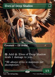 Elves of Deep Shadow (#1710) (Featuring: Julie Bell) (foil) (borderless)