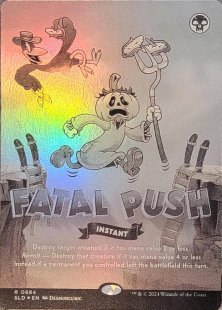 fatal push final fantasy mtg - Ryan 'Roadkill' Quickfall Revolt  Destroy that creature if it has mana value 4 or less instead if a permanent left the battlefield under your control this turn. MTG Magic the Gathering Fatal