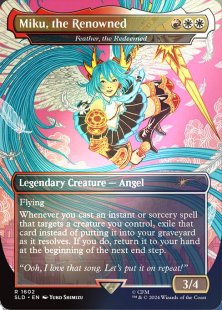 Feather, the Redeemed (#1602) (Hatsune Miku: Sakura Superstar) (foil) (borderless)