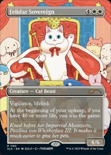 Felidar Sovereign (#1182) (Look at the Kitties) (foil) (borderless)