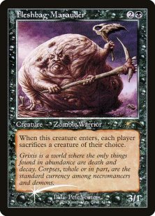 mtg cards like fleshbag marauder Magic The Gathering - Commander Legends are the standard currency among necromancers and demons. Fleshbag Marauder x4 Conspiracy: Take
