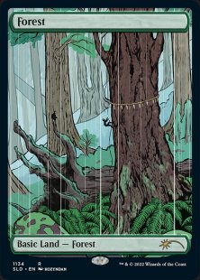 Forest (#1134) (Special Guest: Kozyndan: The Lands) (foil) (full art)