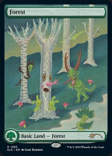 Forest (#1386) (Featuring: Gary Baseman) (foil) (full art)