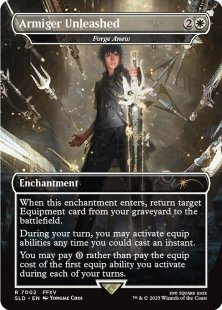 Forge Anew (#7002) (Final Fantasy) (foil) (borderless) - Secret Lair Drop Series | Bazaar of Magic Forge Anew (#7002) (Final Fantasy) (foil) (borderless) - Secret Lair Drop Series | Bazaar of Magic