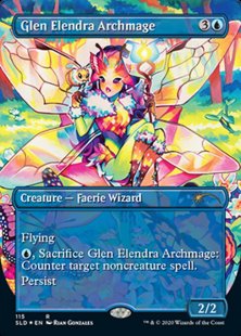 Glen Elendra Archmage (Faerie, Faerie, Faerie Rad) (foil) (borderless)