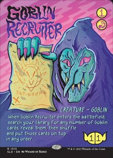 Goblin Recruiter (#1313) (Goblin & Squabblin') (borderless)