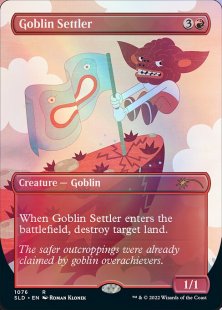 Goblin Settler (Just Some Totally Normal Guys) (foil) (borderless)