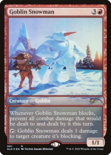 Goblin Snowman (April Fools) (foil) (full art)
