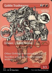 Goblin Trashmaster (Monster Anatomy 101) (foil-etched) (borderless)
