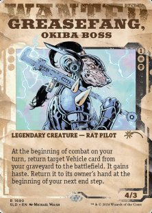 Greasefang, Okiba Boss (#1690) (Outlaws of Thunder Junction) (foil) (showcase)