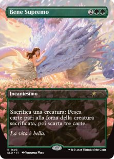 Greater Good (#1693) (Sheldon's Spellbook) (Italian) (double rainbow foil) (borderless)