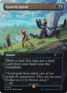 Growth Spiral (#7054) (foil) (borderless)