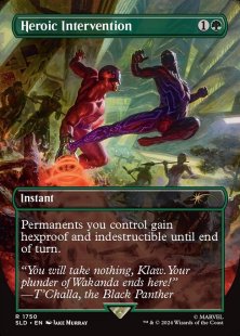 Heroic Intervention (#1750) (Marvel's Black Panther) (foil) (borderless)