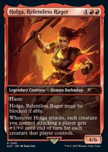 Holga, Relentless Rager (Honor Among Thieves) (full art)
