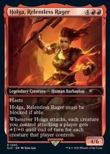 Holga, Relentless Rager (Honor Among Thieves) (foil) (full art)