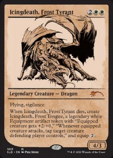 Icingdeath, Frost Tyrant (Here Be Dragons) (foil) (showcase)