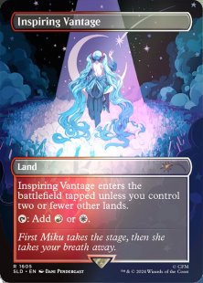 Inspiring Vantage (#1605) (Hatsune Miku: Sakura Superstar) (foil) (borderless)
