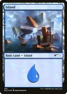 Island (#555) (foil)