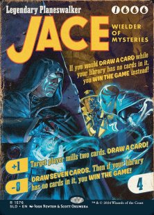 Jace, Wielder of Mysteries (#1576) (Hard-Boiled Thrillers) (foil) (showcase)
