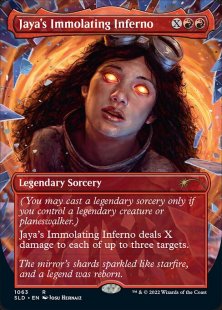 Jaya's Immolating Inferno (In Memoriam: Jaya Ballard) (foil) (borderless)