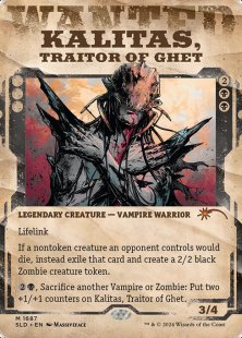 Kalitas, Traitor of Ghet (#1687) (Outlaws of Thunder Junction) (foil) (showcase)
