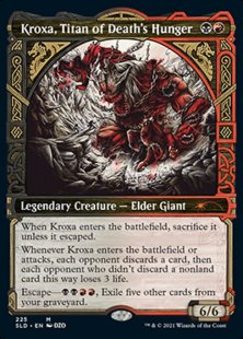 Kroxa, Titan of Death's Hunger (Showcase: Kaldheim – Part 2) (foil) (showcase)