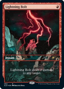Lightning Bolt (Mountain, Go (2)) (foil)