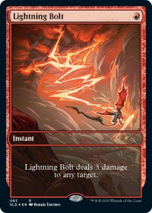 Lightning Bolt (Mountain, Go (3)) (foil)