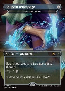 Lightning Greaves (#2062) (foil) (borderless)