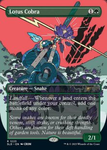 Lotus Cobra (#1223) (Ssssssnakessssss) (foil) (borderless)