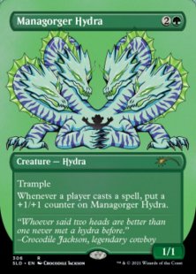 Managorger Hydra (Crocodile Jackson's Monstrous Menagerie) (foil-etched) (borderless)