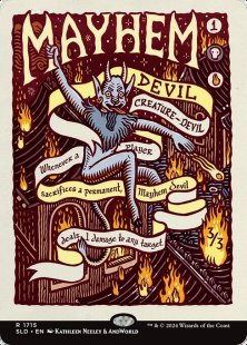 Mayhem Devil (#1715) (Prints of Darkness) (borderless)