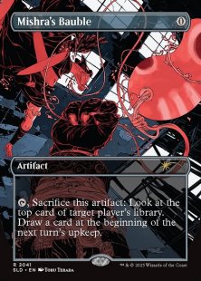 Mishra's Bauble (#2041) (vroooOOOMMMMMM!) (foil) (borderless)