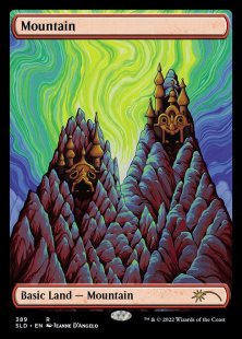 Mountain (#389) (The Astrology Lands: Gemini) (foil) (full art)