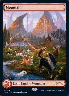 Mountain (#1514) (Raining Cats and Dogs) (foil) (full art)