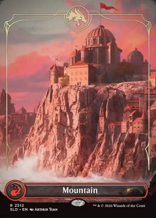 Mountain (#2512) (foil) (borderless)