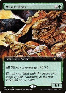 Muscle Sliver (#653) (foil) (extended art)