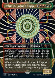 Omnath, Locus of Rage (#1256) (The Stars Gaze Back) (foil) (borderless)