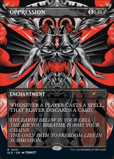 Oppression (#1424) (Absolute Annihilation) (foil) (borderless)