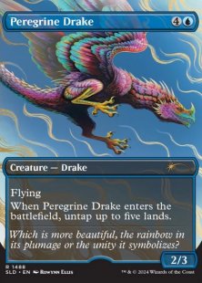 Peregrine Drake (#1488) (The Beauty of the Beasts) (foil) (borderless)