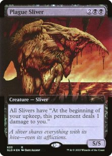 Plague Sliver (#633) (foil) (extended art)