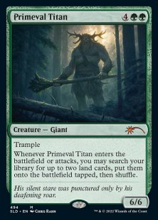 Primeval Titan (#494) (Artist Series: Chris Rahn) (foil)