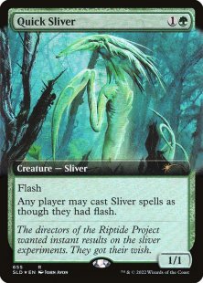 Quick Sliver (#655) (foil) (extended art)