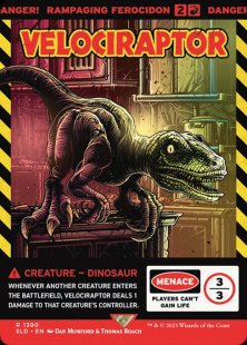 Rampaging Ferocidon (1390) (Jurassic World: Life Breaks Free) (foil) (showcase)
