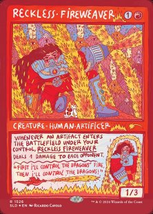 Reckless Fireweaver (#1526) (Burning Revelations) (foil) (showcase)
