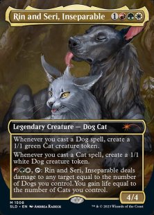 Rin and Seri, Inseparable (#1508) (Raining Cats and Dogs) (foil) (borderless)