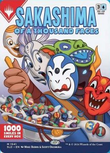 Sakashima of a Thousand Faces (#1541) (Just Add Milk: Second Helpings) (foil) (showcase)